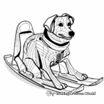 Abstract Sled Dog Coloring Pages for Adventurous Artists 4