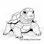 Abstract Snapping Turtle Coloring Pages for Artists 2