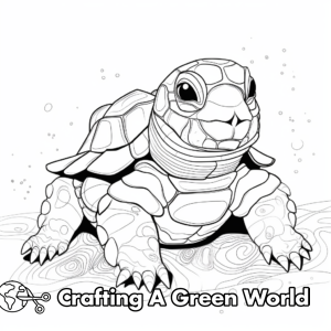 Snapping Turtle Coloring Pages - Free &amp; Printable!
