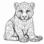 Abstract Snow Leopard Coloring Pages For Artists 2