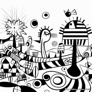 Abstract Thanks Giving Coloring Pages for Artists 2