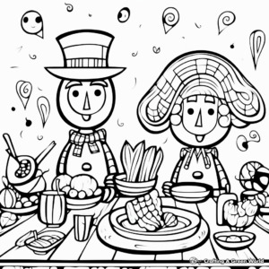 Abstract Thanks Giving Coloring Pages for Artists 4