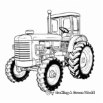 Abstract Tractor Coloring Pages for Artists 1