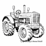 Abstract Tractor Coloring Pages for Artists 3