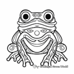 Abstract Tree Frog Coloring Pages for Artists 4