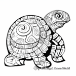 Abstract Turtle Coloring Pages for Artists 1