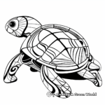 Abstract Turtle Coloring Pages for Artists 3