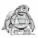 Abstract Turtle Coloring Pages for Artists 4