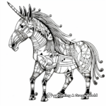 Abstract Unicorn Art Coloring Pages 2