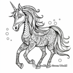 Abstract Unicorn Art Coloring Pages 4