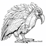 Abstract Vulture Coloring Pages for Artists 4