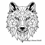 Abstract Wolf Coloring Pages for Artists 1