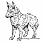Abstract Wolf Coloring Pages for Artists 2
