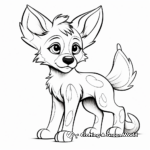 Abstract Wolf Pup Coloring Pages for Artists 2