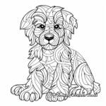 Abstract Yorkie Coloring Pages for Artists 1