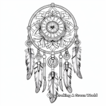 Abstract Zen Art Dream Catcher Adult Coloring Pages 4
