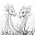 Abstraction Lovers Sea Dragon Coloring Pages 3