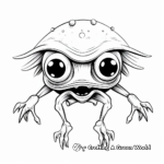 Action-packed Jumping Mushroom Frog Coloring Pages 2