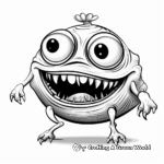 Action-packed Jumping Mushroom Frog Coloring Pages 3
