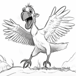 Action Packed King Vulture Coloring Pages 3