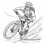 Action-Packed Mountain Biker Coloring Pages 2