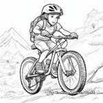 Action-Packed Mountain Biker Coloring Pages 4
