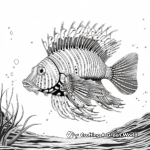 Action-Packed Predator Lionfish Coloring Pages 4
