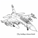 Action Packed Saab JAS 39 Gripen Fighter Jet Coloring Pages 4