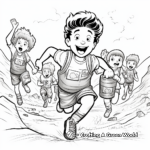 Action-Packed Sack Race Coloring Pages 4