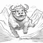 Action-Packed Yak Chase Coloring Pages 4