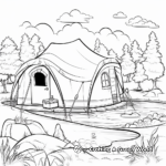 Active Camping Fishing Coloring Pages 2