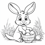 Activity-Filled Easter Bunny and Egg Hunt Coloring Pages 4