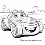 Adorable Animated Derby Car Coloring Pages 3