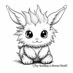 Adorable Baby Bunny Unicorn Coloring Pages 2