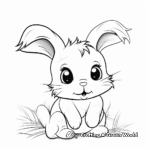 Adorable Baby Easter Bunny Coloring Sheets 2