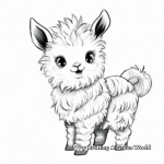 Adorable Baby Llamacorn Coloring Pages 2