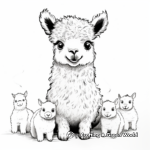 Adorable Baby Llamacorn Coloring Pages 3