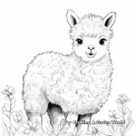 Adorable Baby Llamacorn Coloring Pages 4