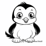 Adorable Baby Penguin Coloring Pages 4