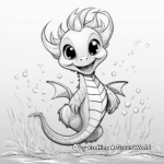 Adorable Baby Sea Dragon Coloring Pages 2