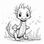 Adorable Baby Sea Dragon Coloring Pages 3