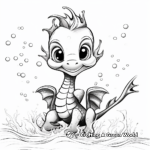 Adorable Baby Sea Dragon Coloring Pages 4