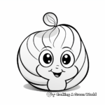 Adorable Baby Snail Coloring Pages 1