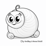 Adorable Baby Snail Coloring Pages 4