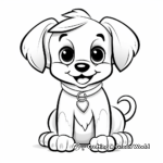Adorable Baby Yorkie Coloring Pages 1