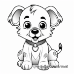 Adorable Baby Yorkie Coloring Pages 2