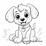 Adorable Baby Yorkie Coloring Pages 4