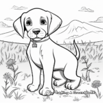 Adorable Beagle Puppy Coloring Pages 4
