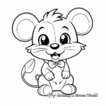 Adorable Cartoon Mouse Coloring Pages 3