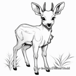 Adorable Elk Calf Coloring Pages 4